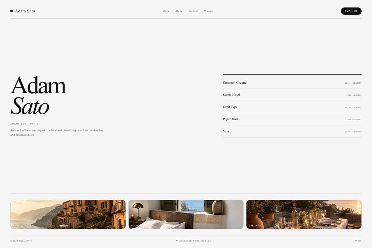 Adam Sato — full page preview