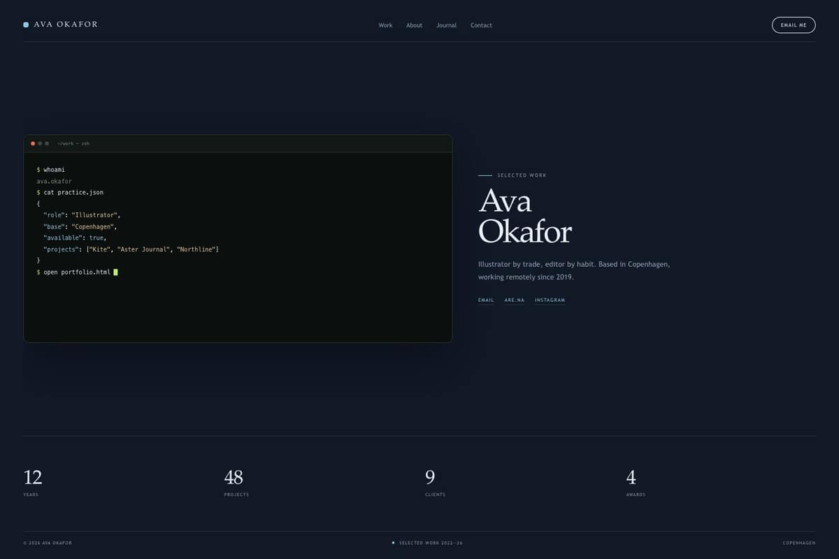Ava Okafor — full page preview