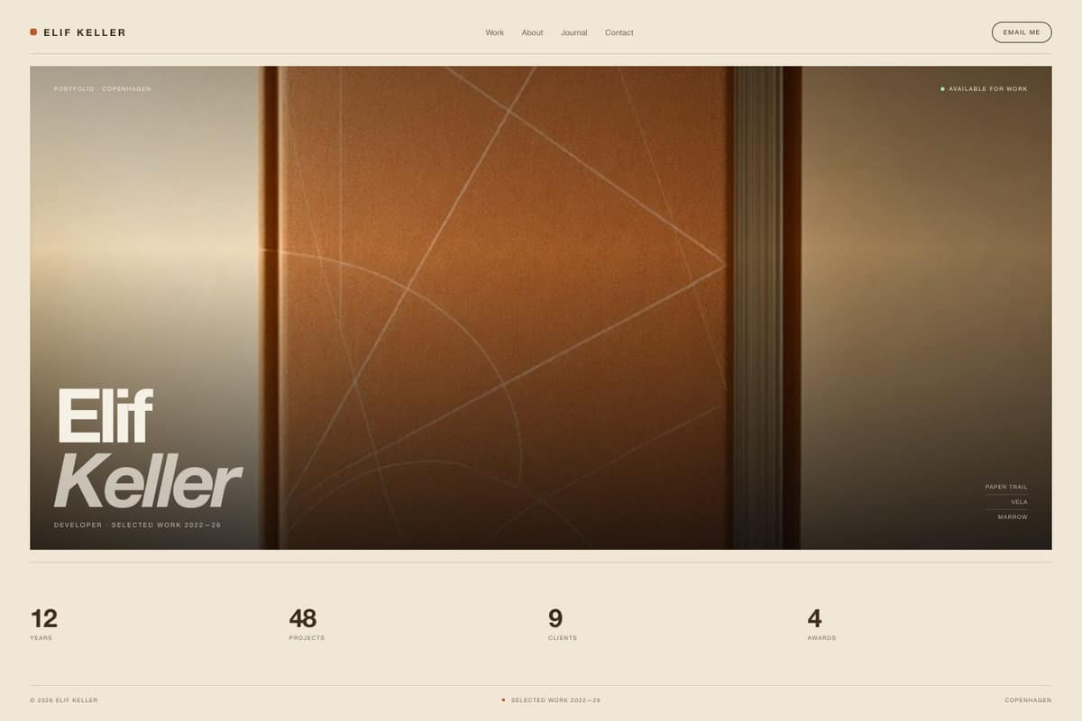 Elif Keller — full page preview
