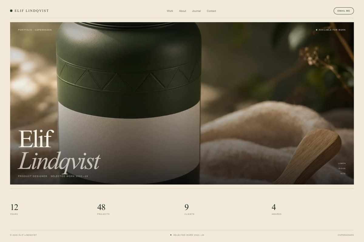 Elif Lindqvist — full page preview
