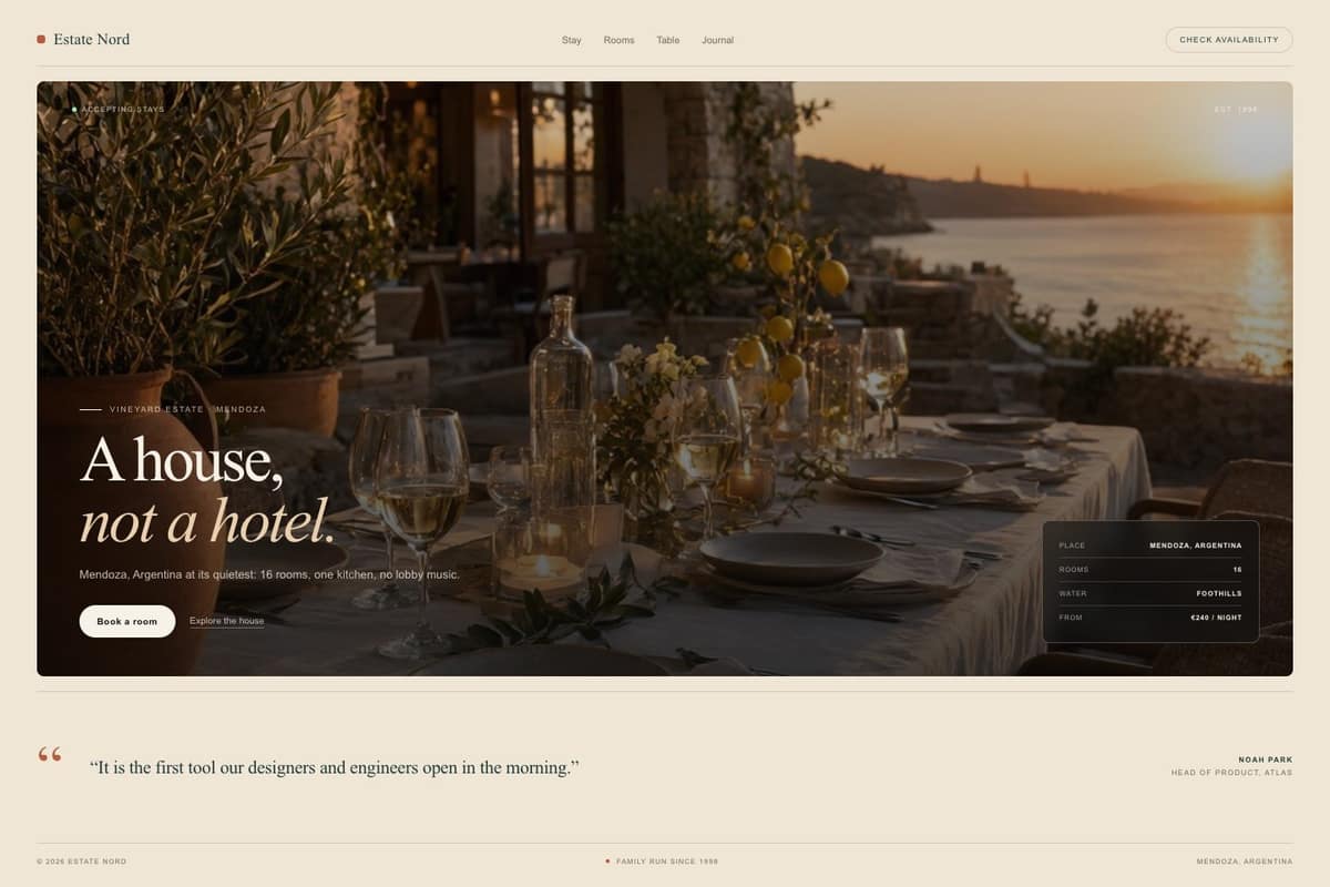 Estate Nord — full page preview