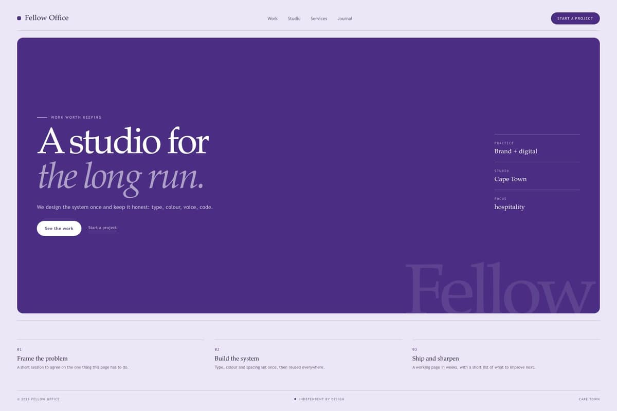 Fellow Office — full page preview