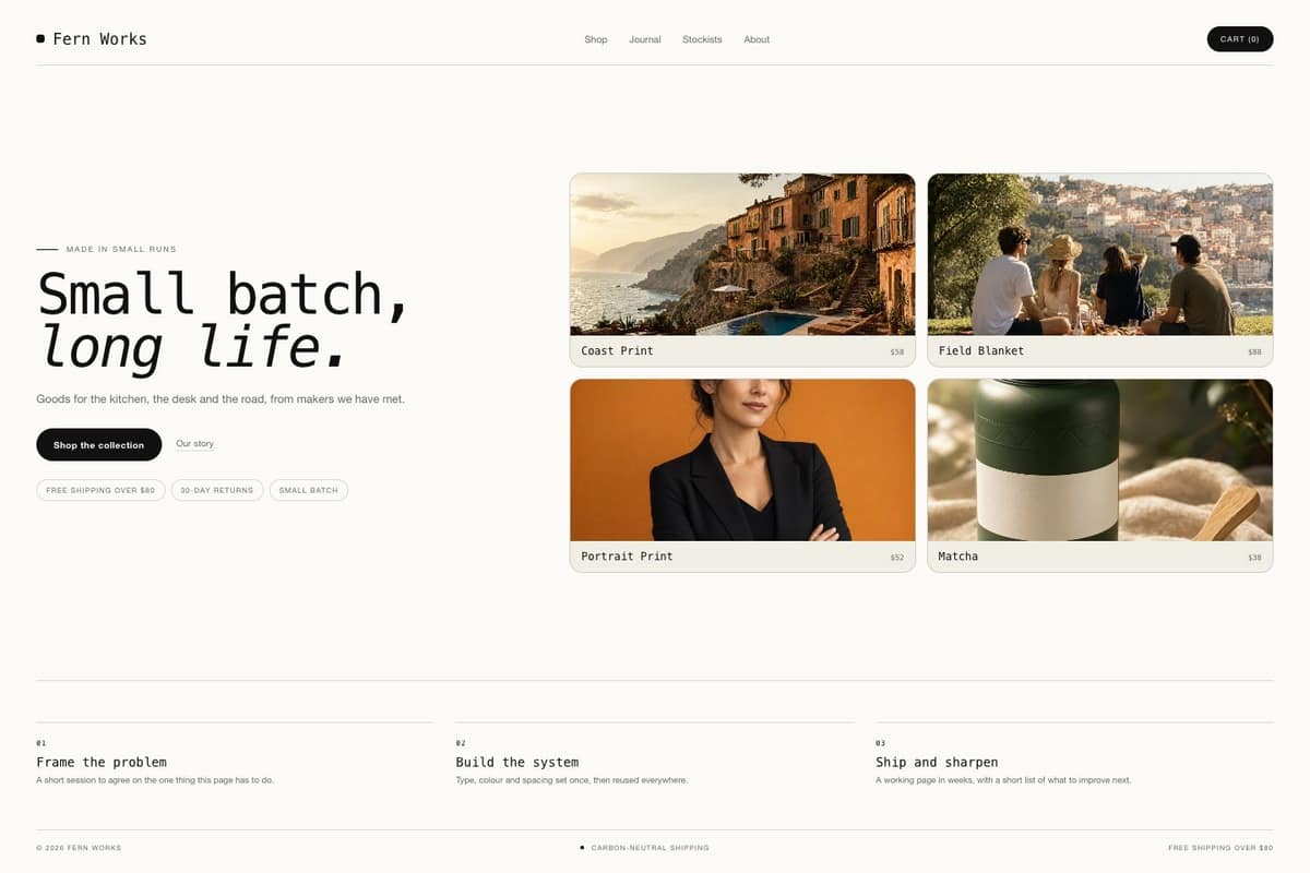 Fern Works — full page preview