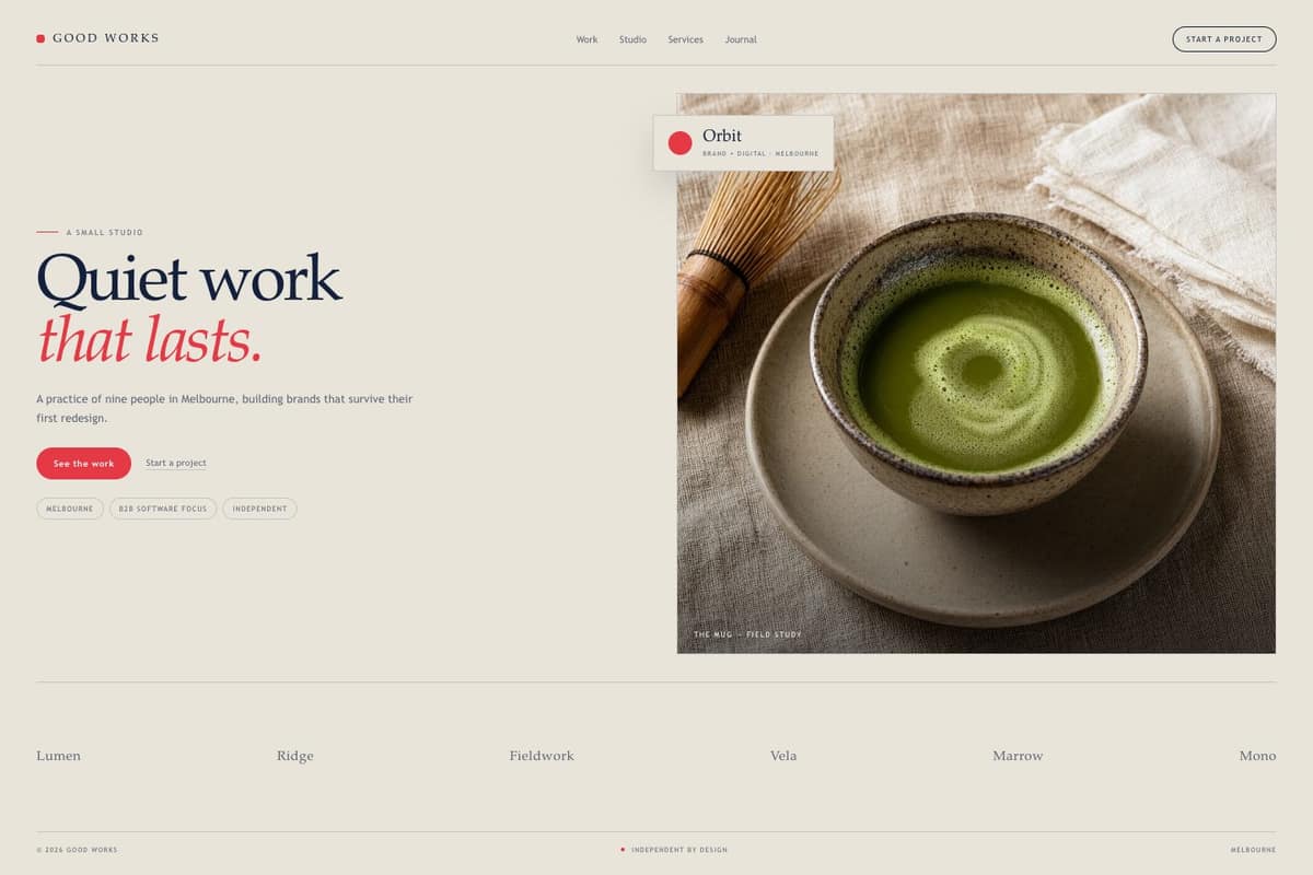 Good Works — full page preview
