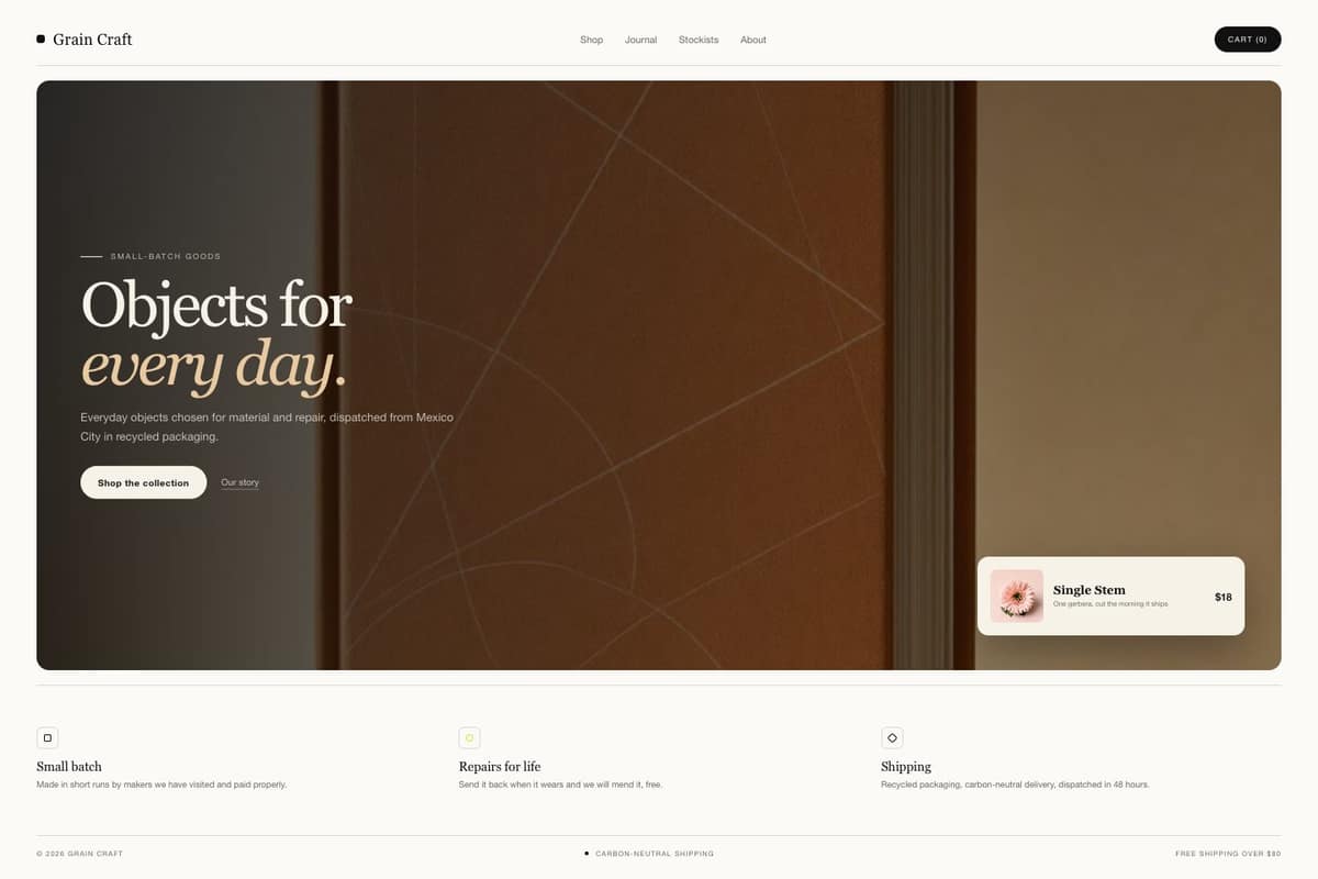 Grain Craft — full page preview