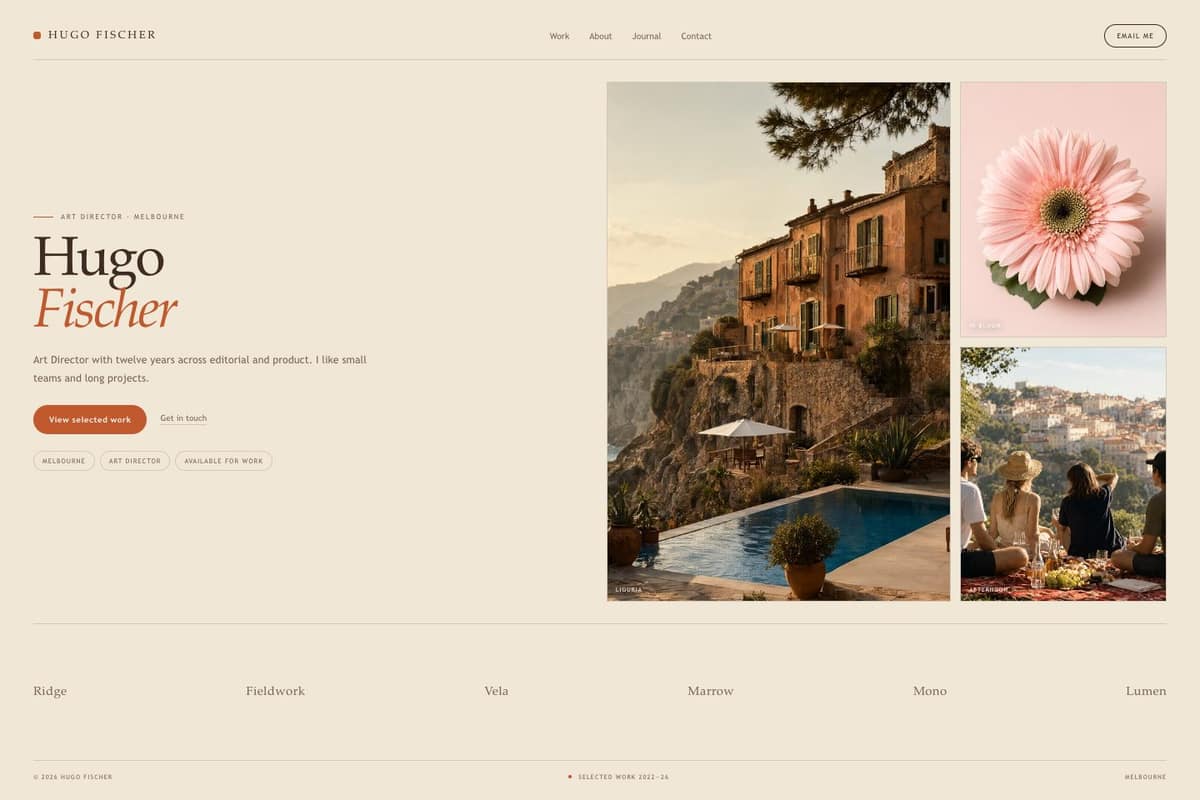 Hugo Fischer — full page preview