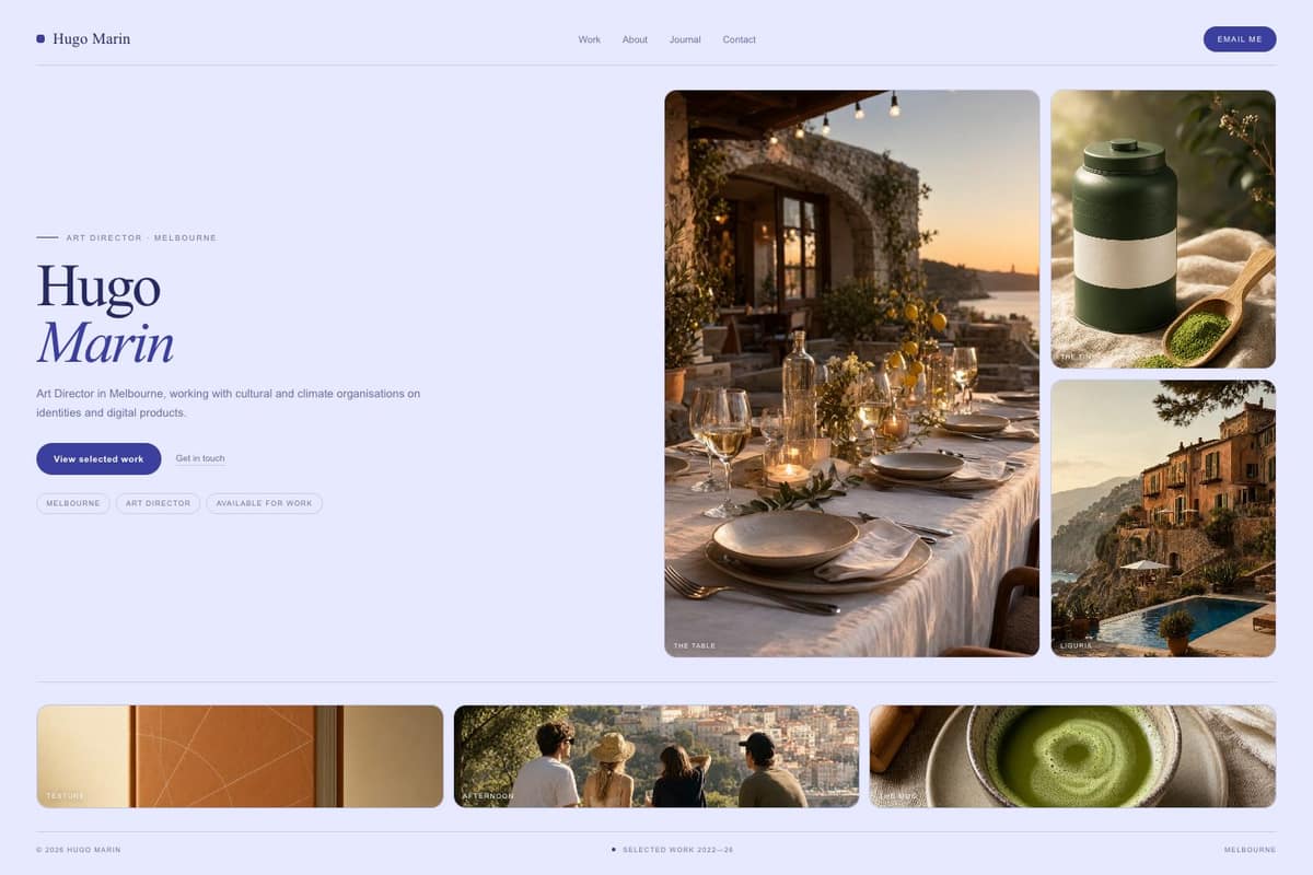 Hugo Marin — full page preview