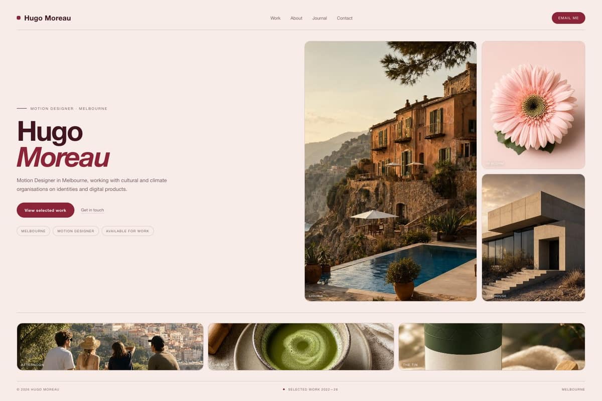 Hugo Moreau — full page preview