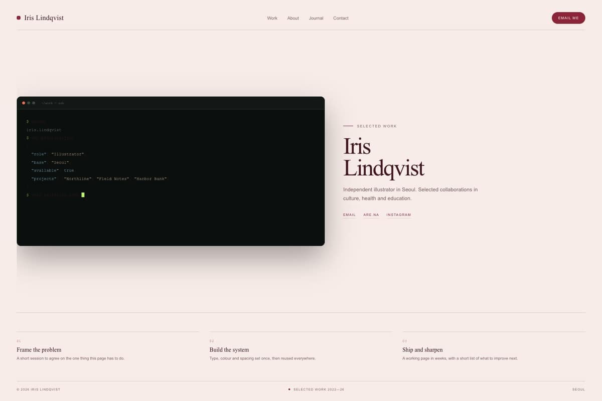 Iris Lindqvist — full page preview