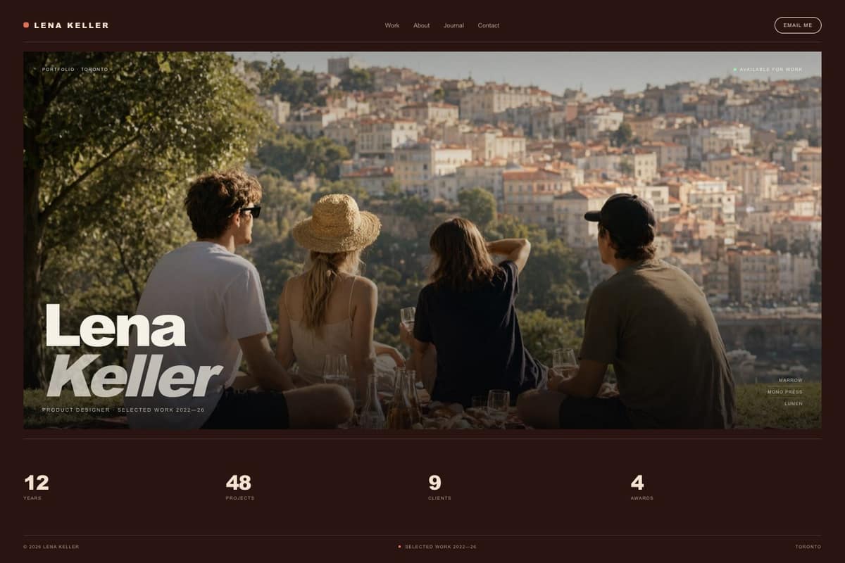 Lena Keller — full page preview