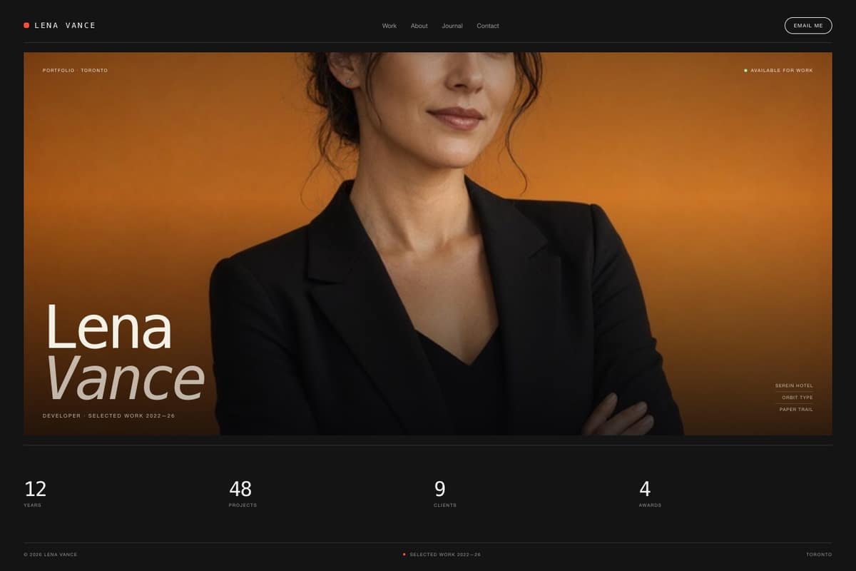 Lena Vance — full page preview