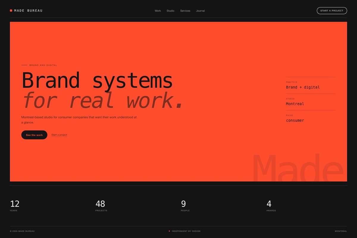 Made Bureau — full page preview