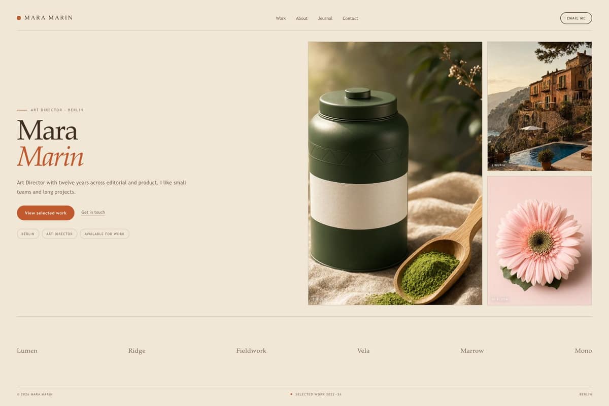 Mara Marin — full page preview