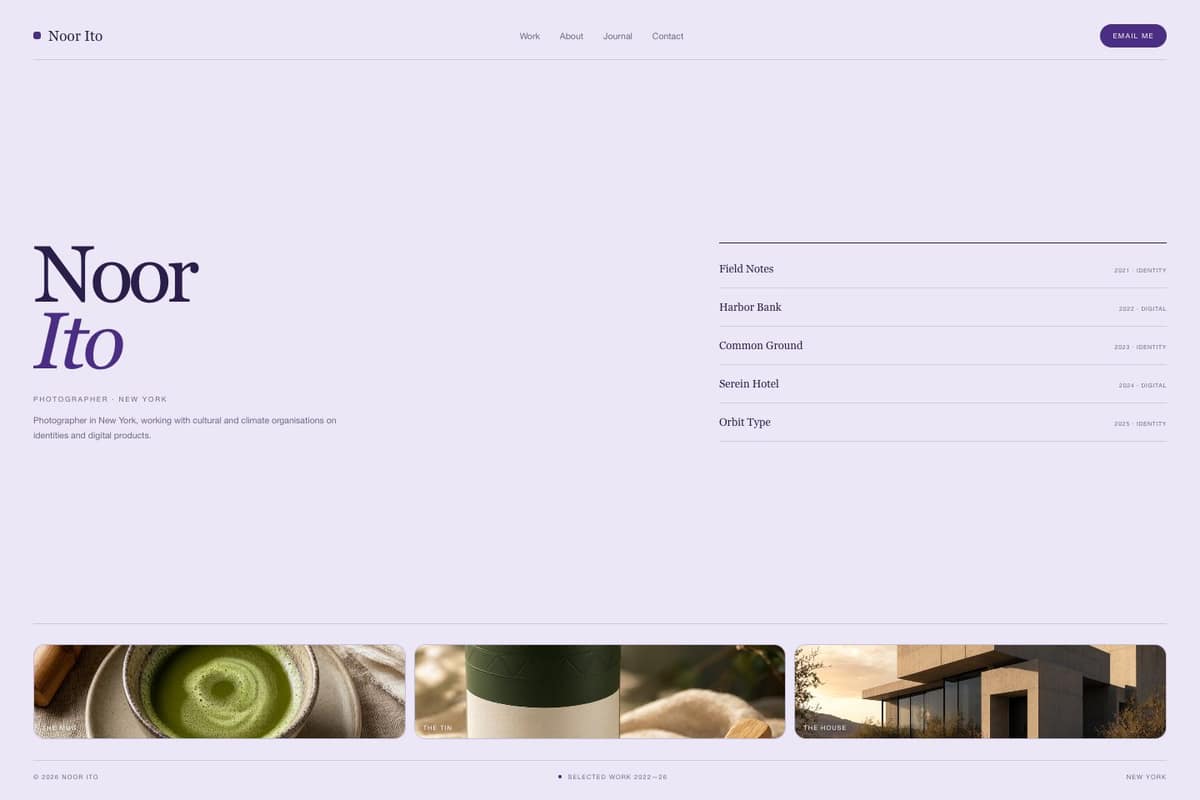Noor Ito — full page preview