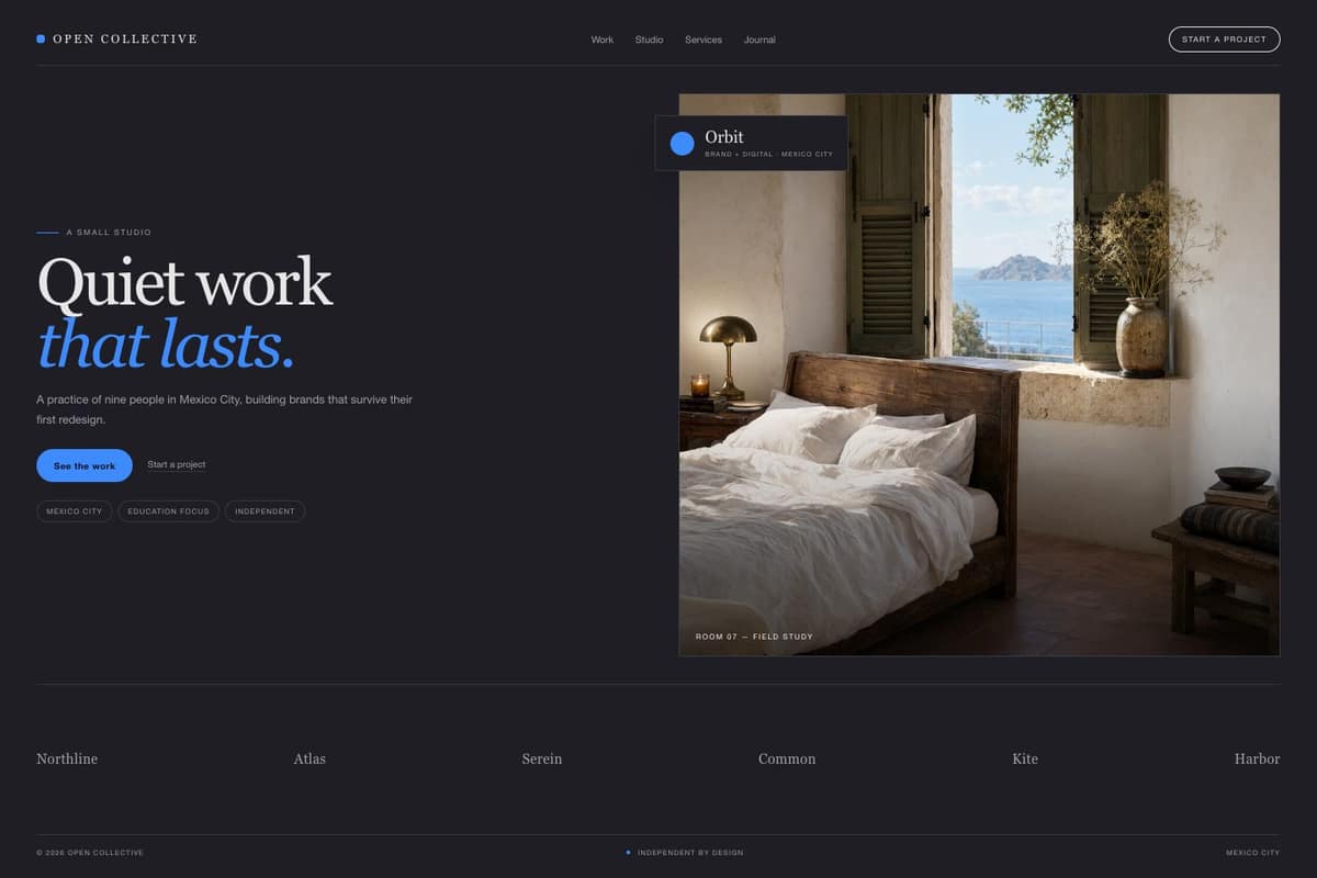 Open Collective — full page preview