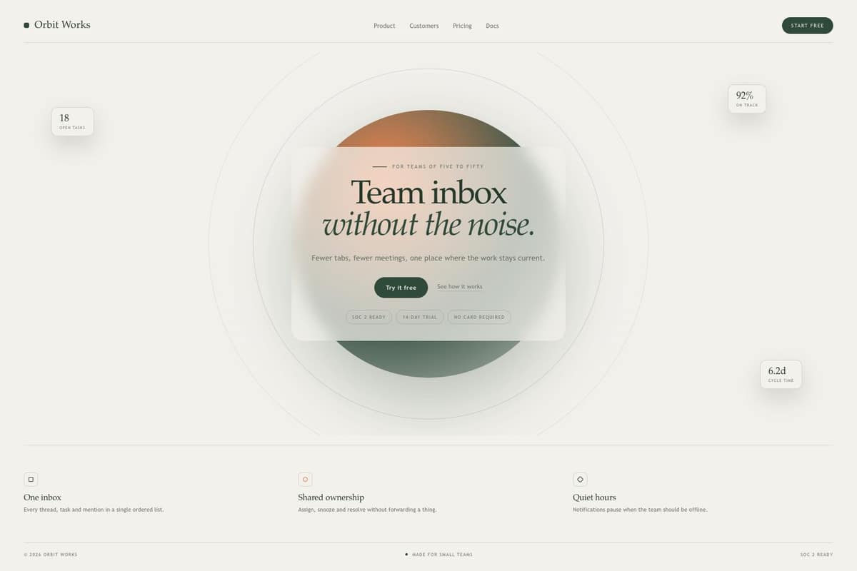 Orbit Works — full page preview