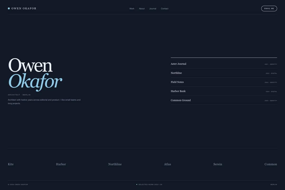 Owen Okafor — full page preview