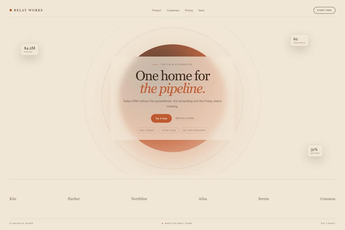 Relay Works — full page preview