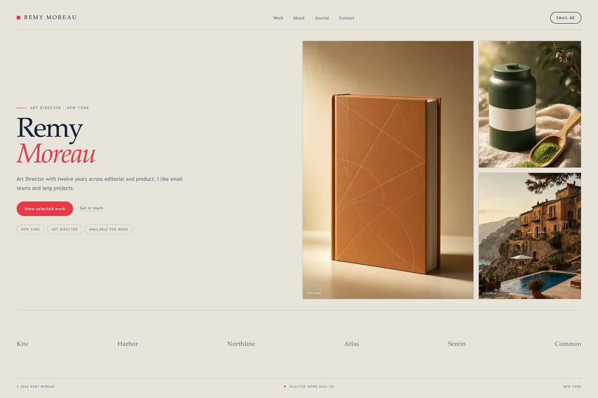Remy Moreau — full page preview