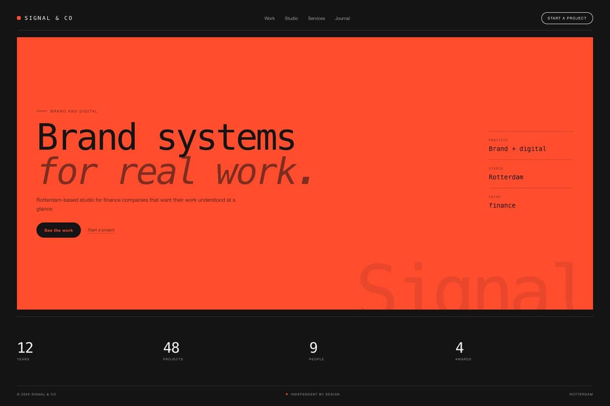 Signal & Co — full page preview