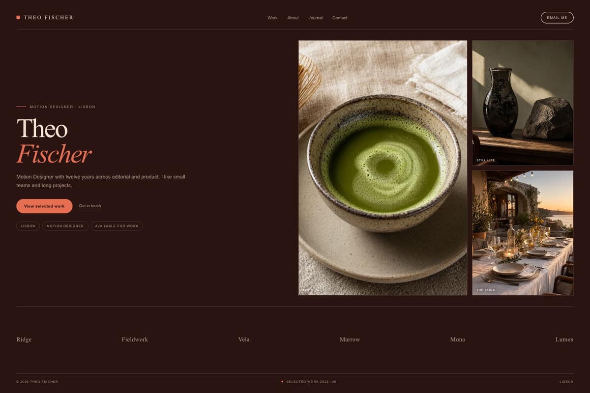 Theo Fischer — full page preview