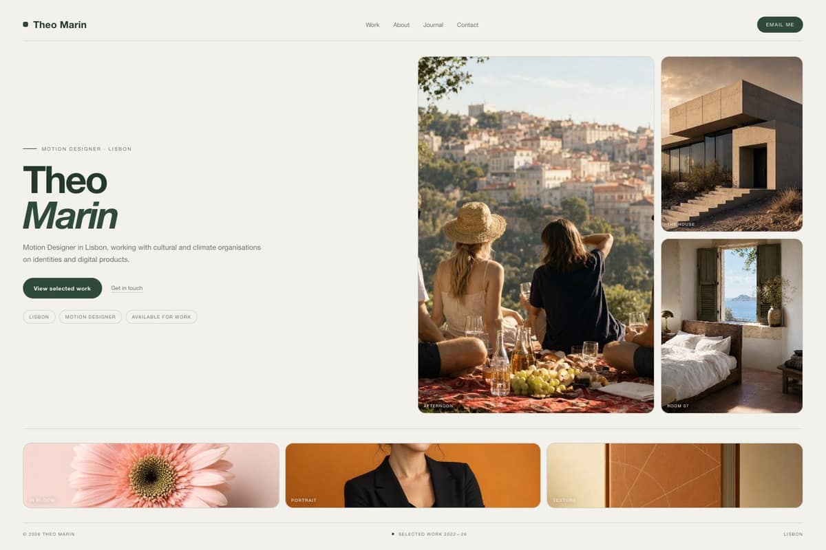 Theo Marin — full page preview