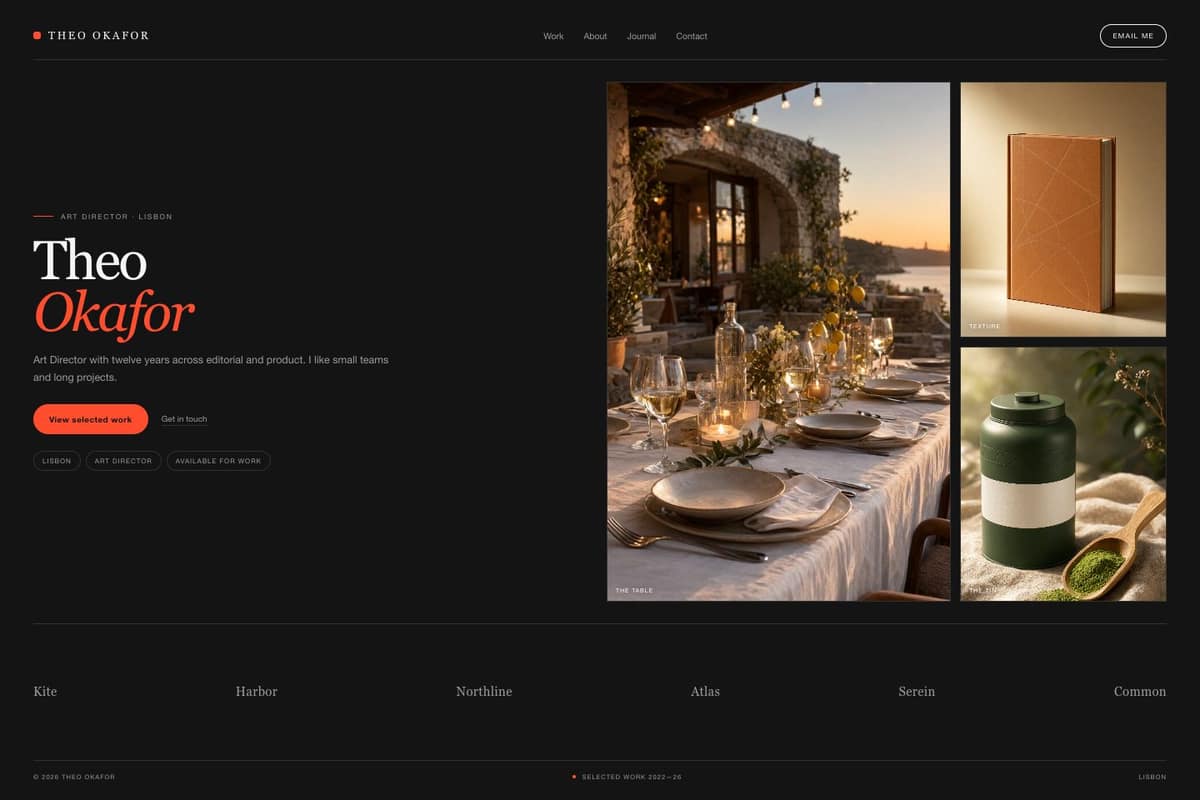 Theo Okafor — full page preview