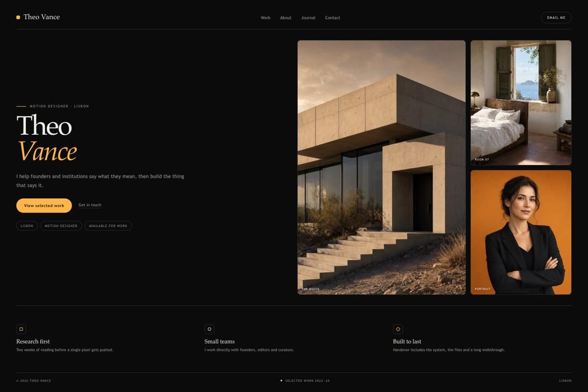 Theo Vance — full page preview