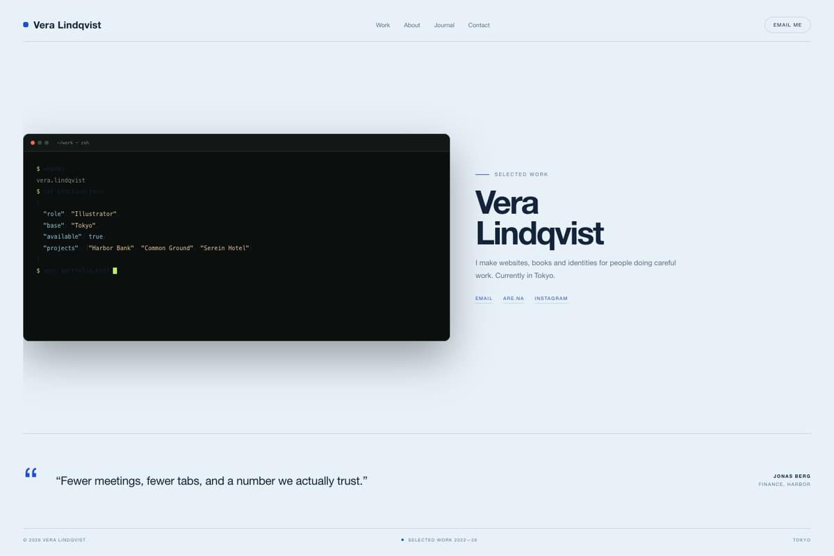 Vera Lindqvist — full page preview