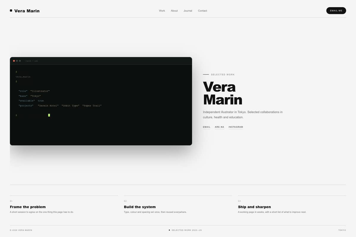Vera Marin — full page preview